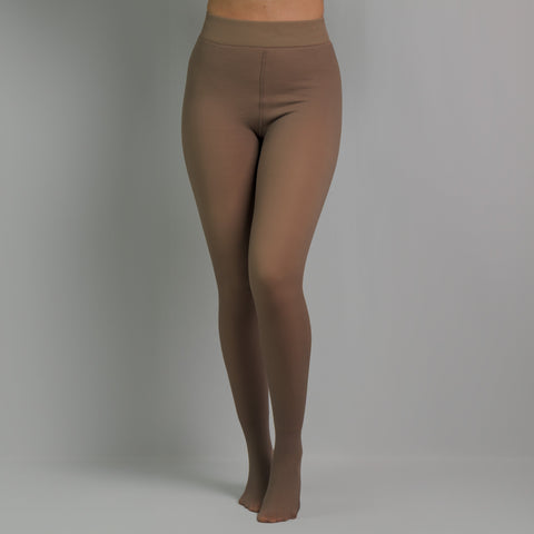 LEGGS® - COFFEE FLEECE LINED TIGHTS