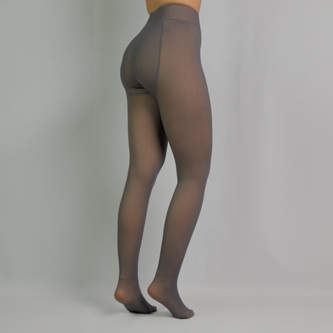 LEGGS® - GREY FLEECE LINED TIGHTS